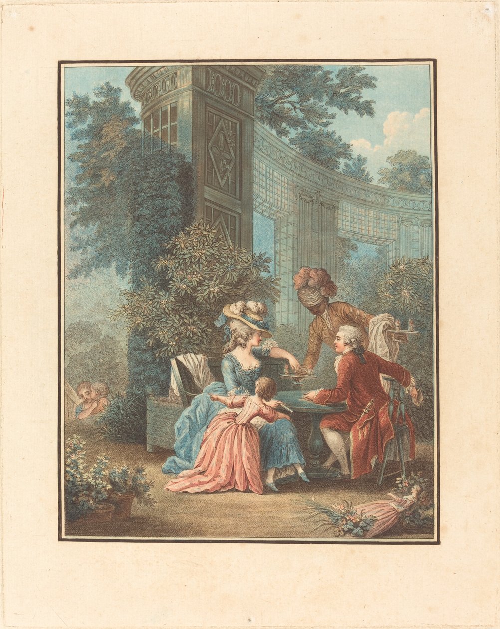 Der Imbiss von Louis Marin Bonnet after Pierre Antoine Baudouin