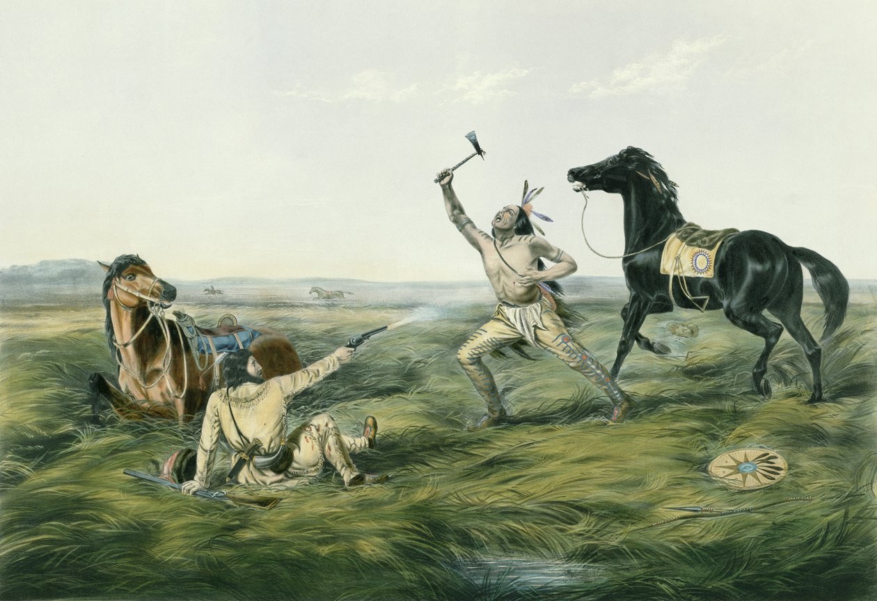 Der letzte Schuss, veröffentlicht von Currier & Ives von Louis Maurer