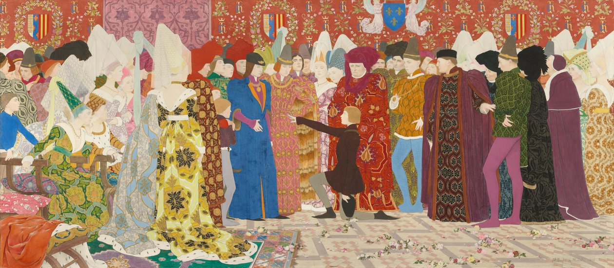 Ihr Appell an den Dauphin (Johanna von Orleans Serie: II) von Louis Maurice Boutet de Monvel