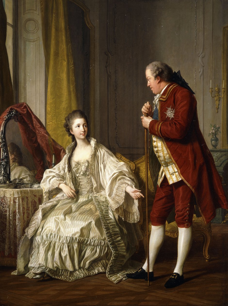 Doppelporträt des Marquis und der Marquise de Marigny, 1769 von Louis Michel van Loo