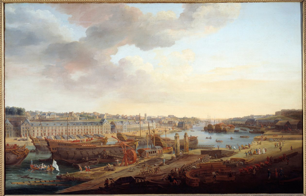 Werft: „Der Hafen von Brest“ von Louis Nicolas van Blarenberghe