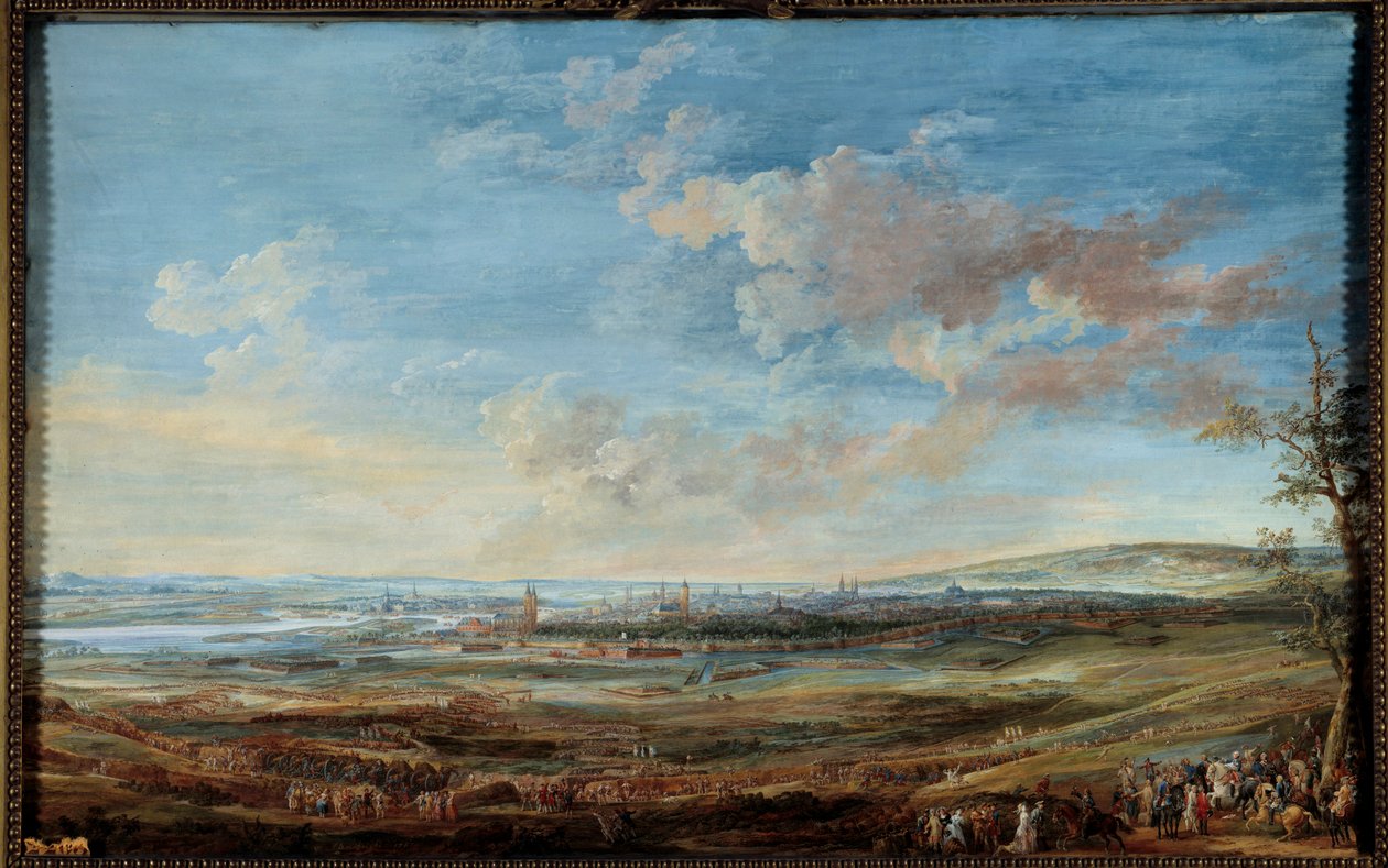 Krieg um die österreichische Erbfolge (1741-1748): Belagerung der Stadt Maastricht durch die Marschälle von Sachsen und Lowendal vom 16. April bis 10. Mai 1748 von Louis Nicolas van Blarenberghe