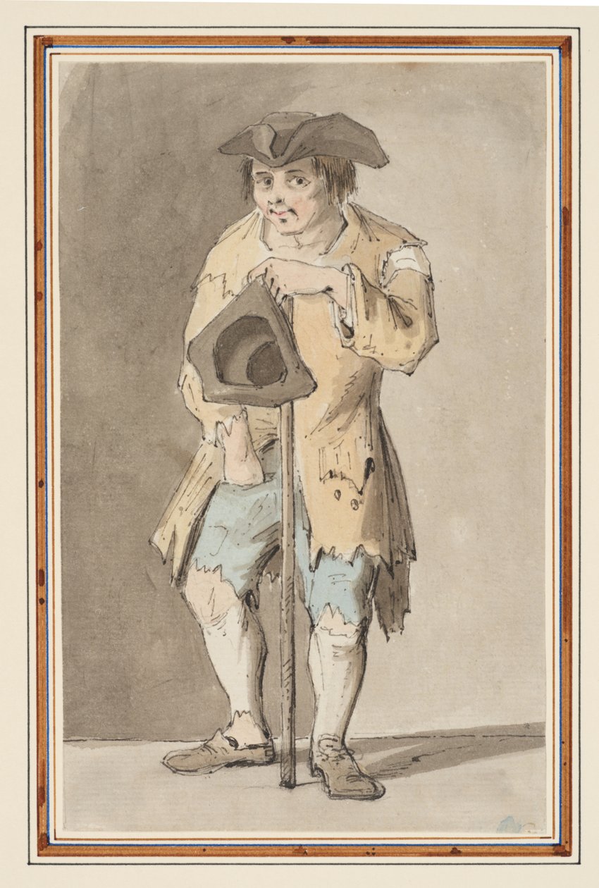 Studie eines Bettlers von Louis Philippe Boitard