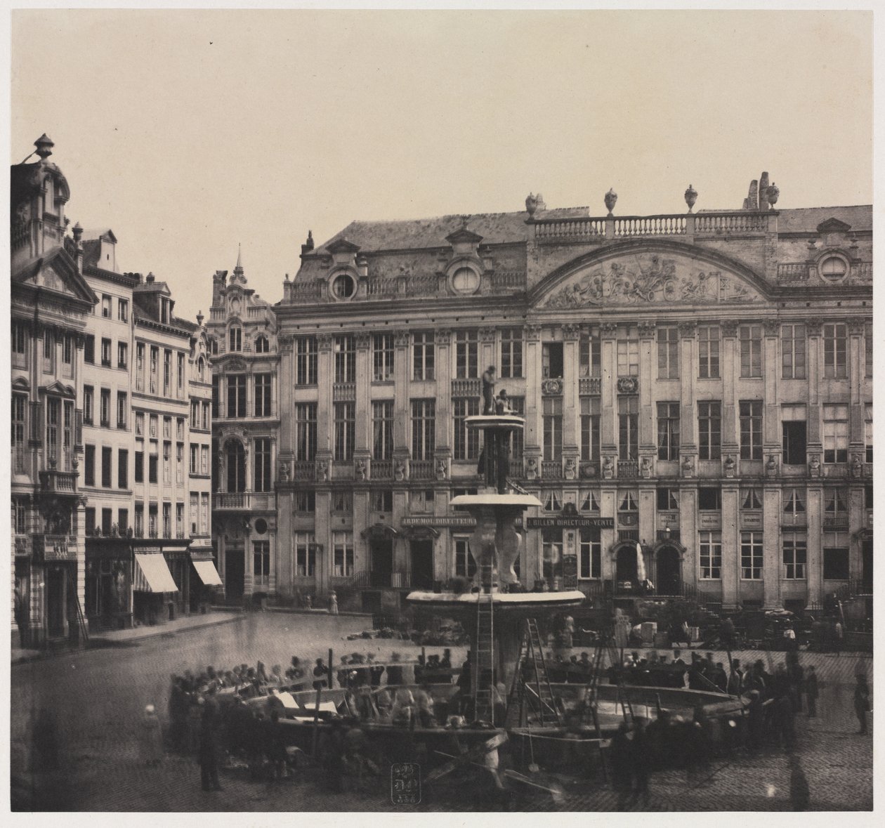 Unbetitelte Konstruktion des Gedenkbrunnens, Juli 1856 von Louis Pierre Theophile Dubois de Nehaut