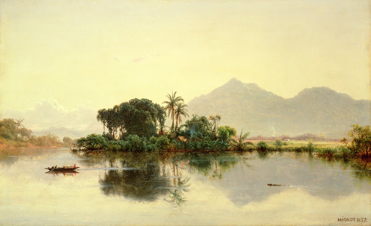Am Orinoco, Venezuela, 1857 von Louis Rémy Mignot