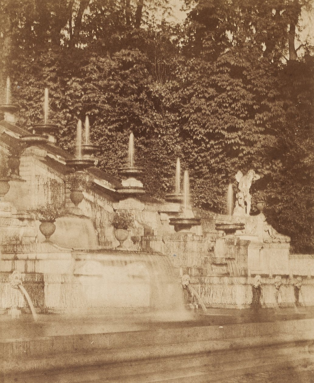Wasserfall im Schloss von St. Cloud von Louis Rémy Robert