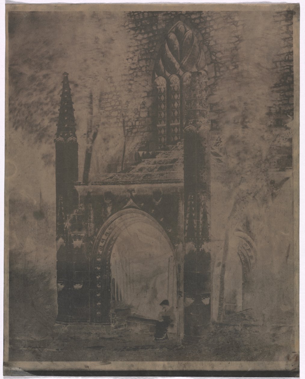 Brunnen von Notre Dame in Saint-Brieuc, Bretagne von Louis Rémy Robert