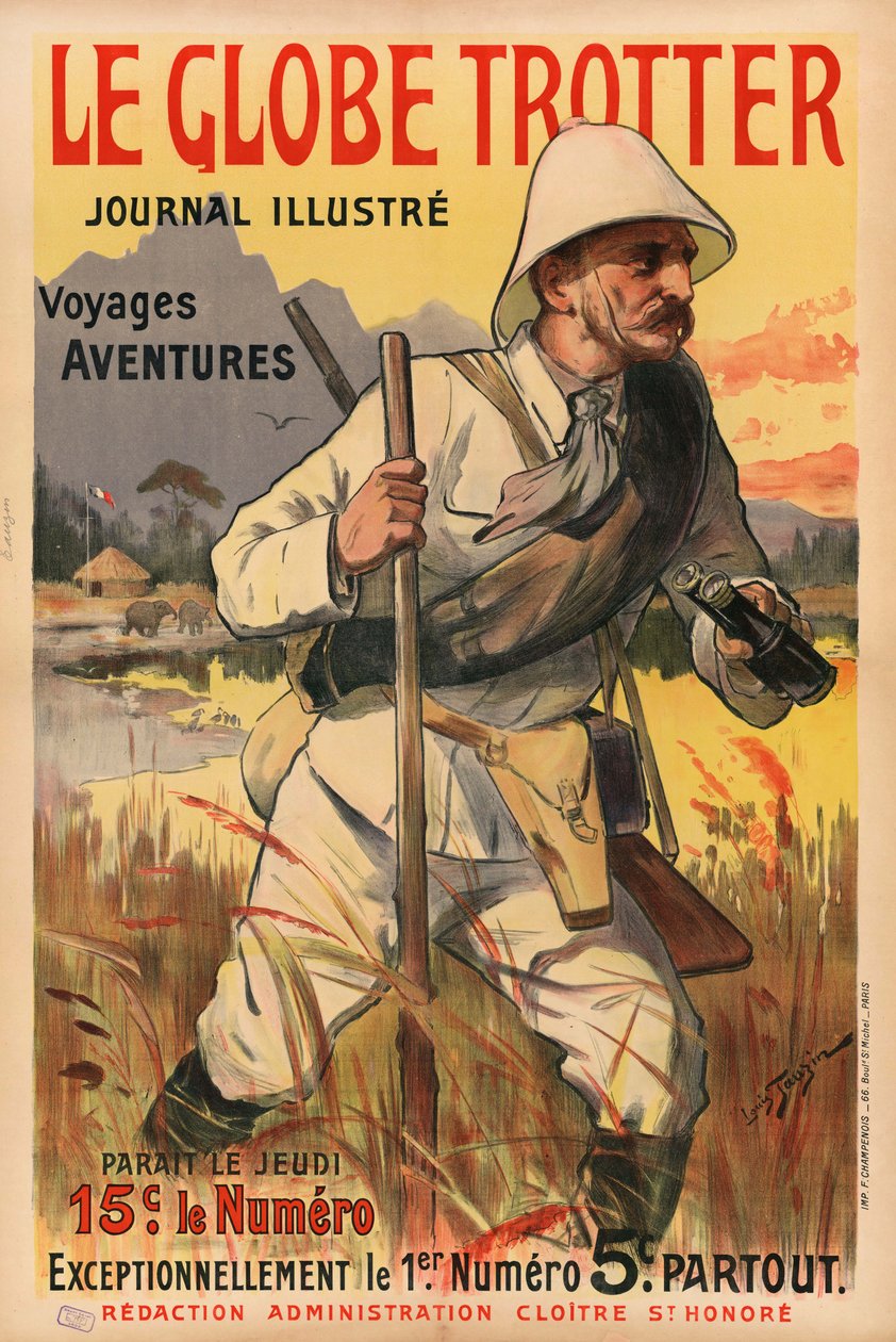 Le Globe Trotter, 1900er von Louis Tauzin