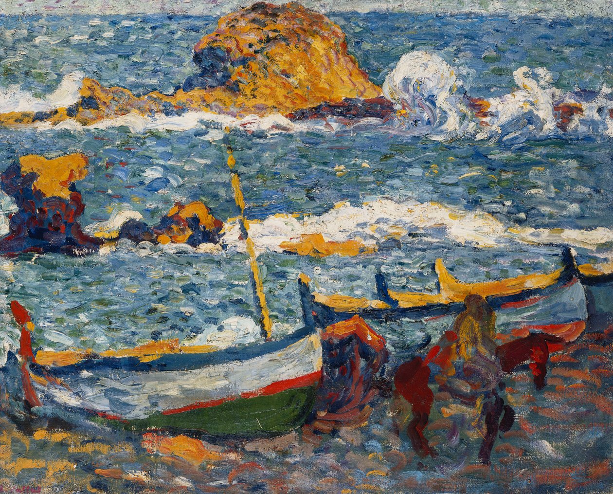 Der Streik in Llanca, Spanien von Louis Valtat