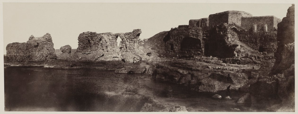 Kaalat el Athlit, Syrien, Blick von der Seeseite, 1859 von Louis de Clercq