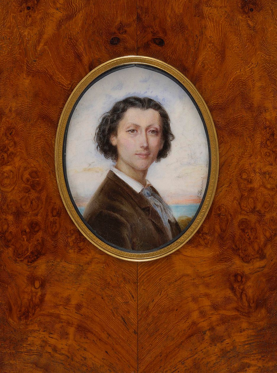 Porträt des Komponisten Franz Liszt 1811-1886, 1836 von Louise Besnard née Vaillant