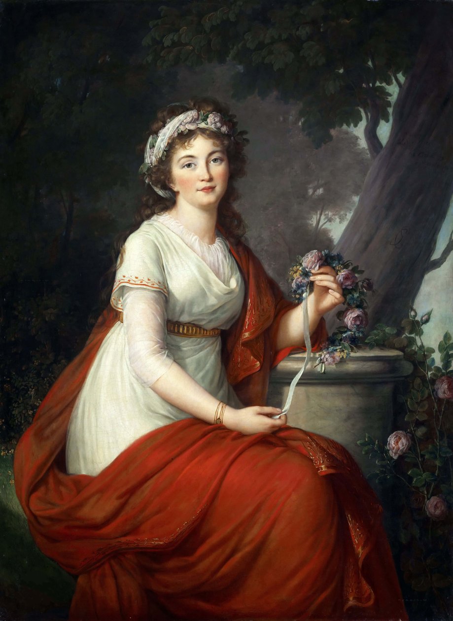 Porträt von Gräfin Tatyana Vasilyevna Yusupova, geb. von Engelhardt 1769-1841, 1797 von Elisabeth Louise Vigee Lebrun
