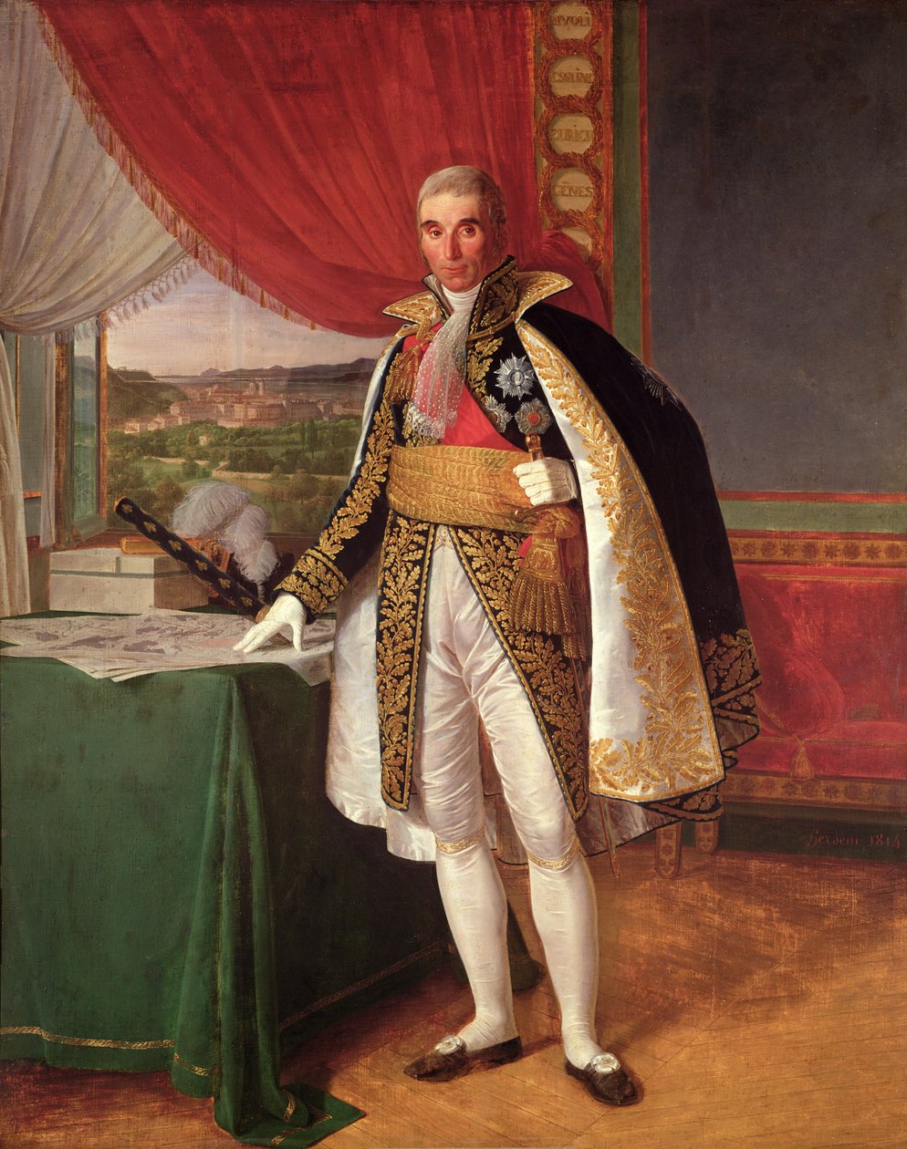 Marschall André Masséna (1758-1817) Herzog von Rivoli, 1814 von Louise Marie Jeanne Hersent
