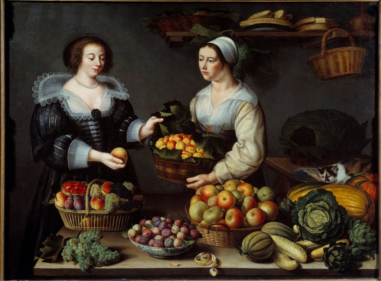 Die Obst- und Gemüsehändlerin von Louise Moillon