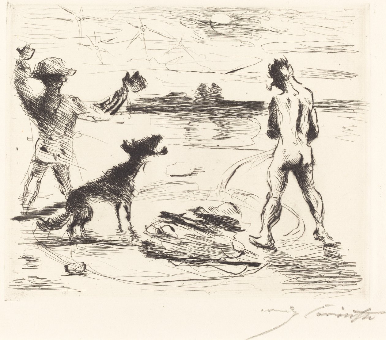 Das Gastmahl des Trimalchio: pl. VII, 1919 von Lovis Corinth