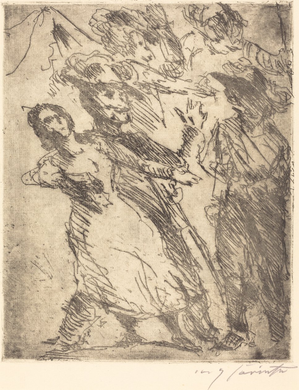 Kavaliere mit einer Frau, ca. 1923 von Lovis Corinth