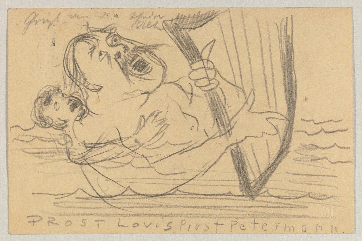 Lovis Corinth an Carl Strathmann: Postkarte, Poststempel 18. Juli 1903 von Lovis Corinth
