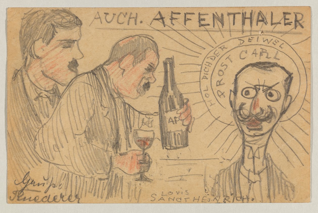 Lovis Corinth an Carl Strathmann: Postkarte, Poststempel 28. September 1896 von Lovis Corinth