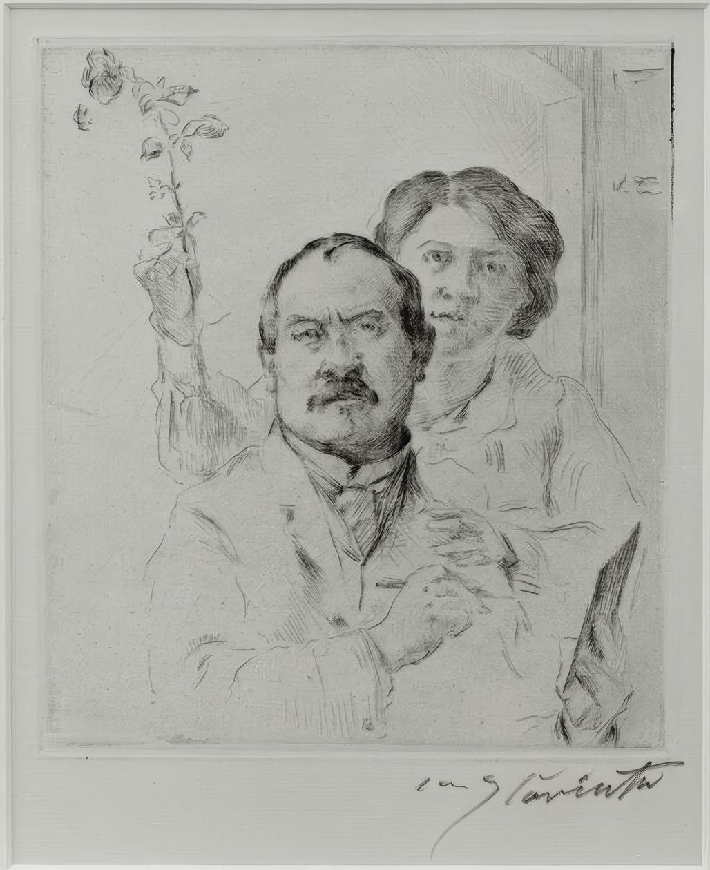 Selbstbildnis mit seiner Frau Charlotte Berend-Corinth von Lovis Corinth