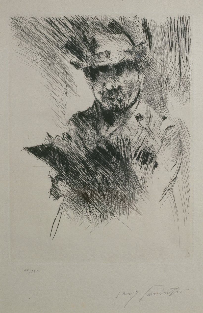 Selbstporträt, ca. 1920-21 von Lovis Corinth