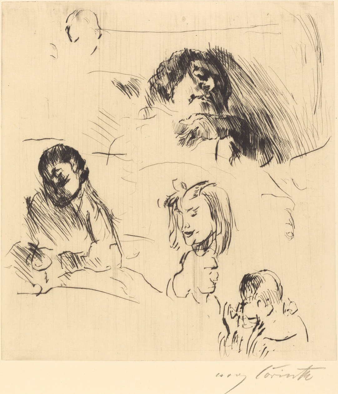 Verschiedene Bildnisstudien, 1920 von Lovis Corinth