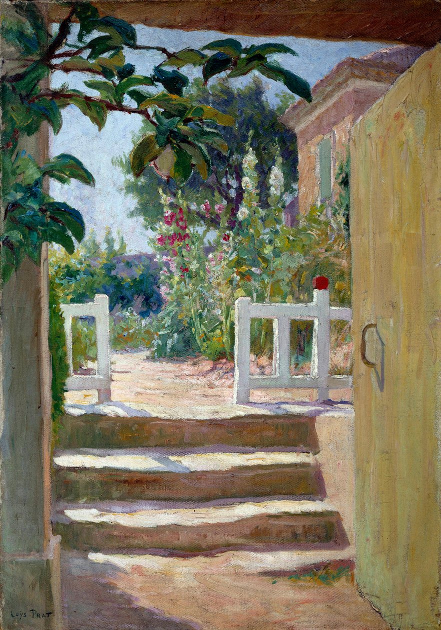 Die Treppe in der Provence. Gemälde von Joseph Loys Prat (1879-1934), 20. Jahrhundert von Loys Prat