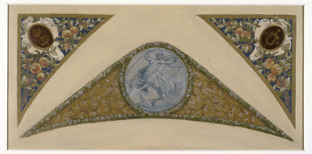 Skizze für die Festtreppe im Pariser Rathaus: Sagittaire, zwischen 1888 und 1898 von Luc Oliver Merson