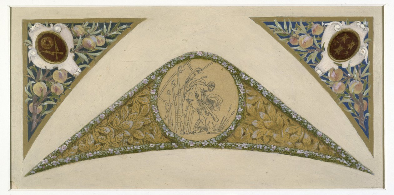 Skizze für die Festtreppe im Pariser Rathaus: Skorpion, ca. 1888 -1898 von Luc Oliver Merson