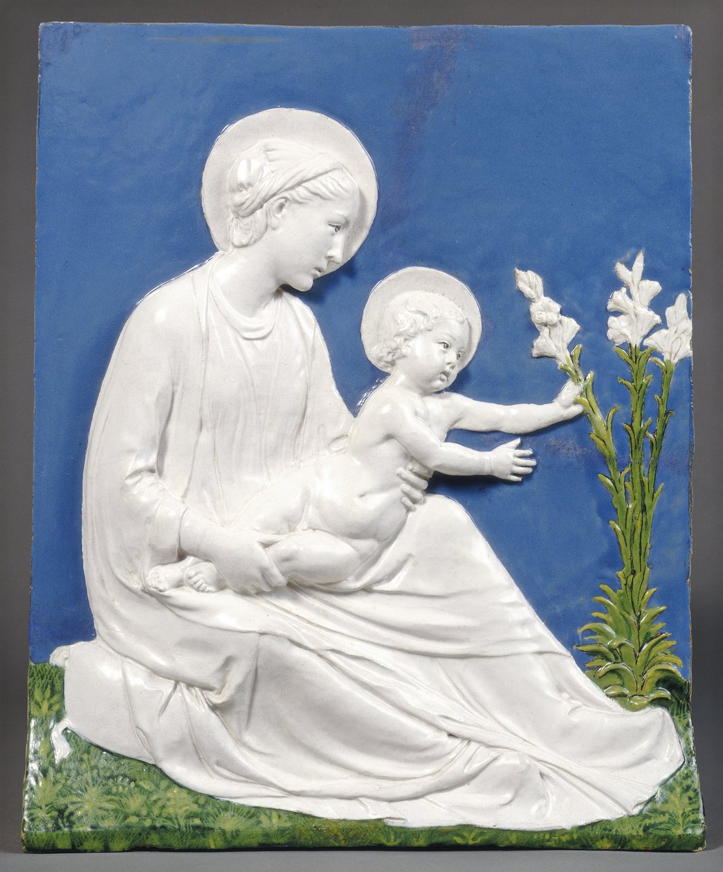 Madonna und Kind, ca. 1475 von Luca Della Robbia