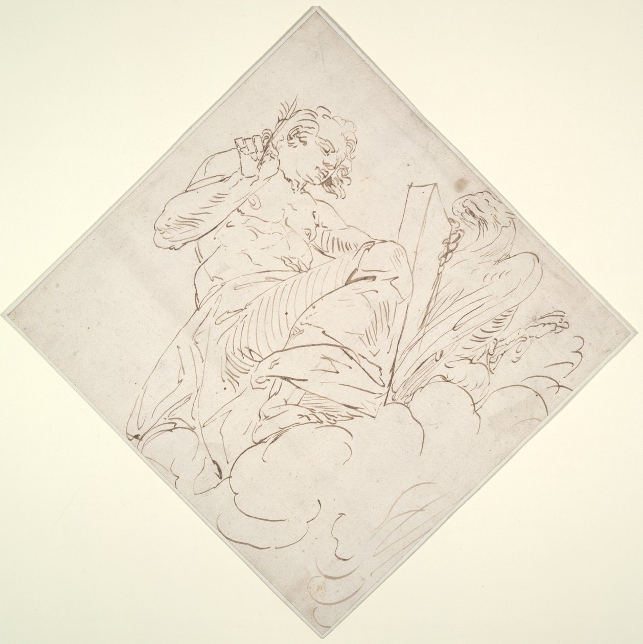 Heiliger Johannes der Evangelist von Luca Cambiaso
