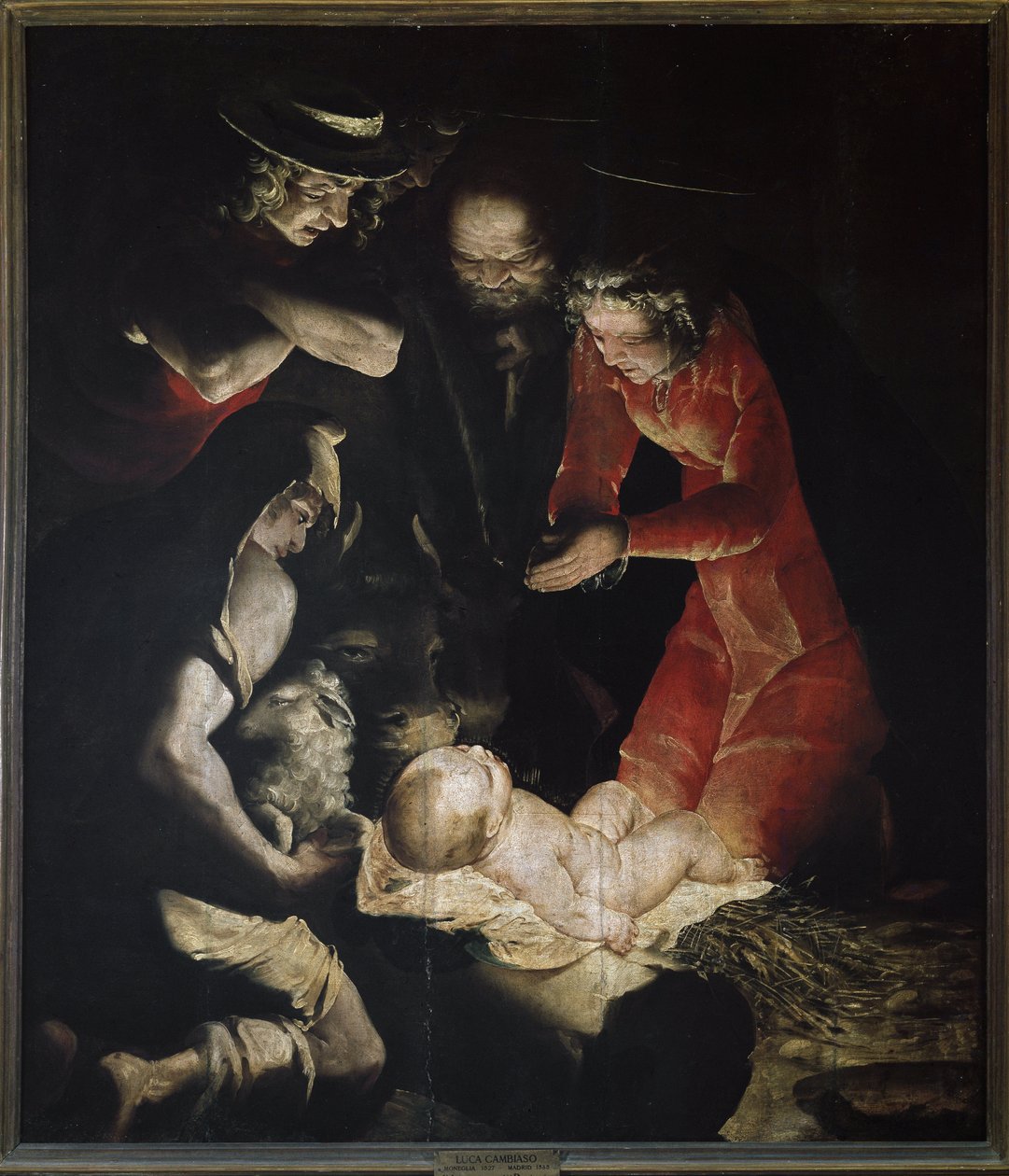 Die Anbetung der Hirten oder Die Geburt Christi von Luca Cambiaso