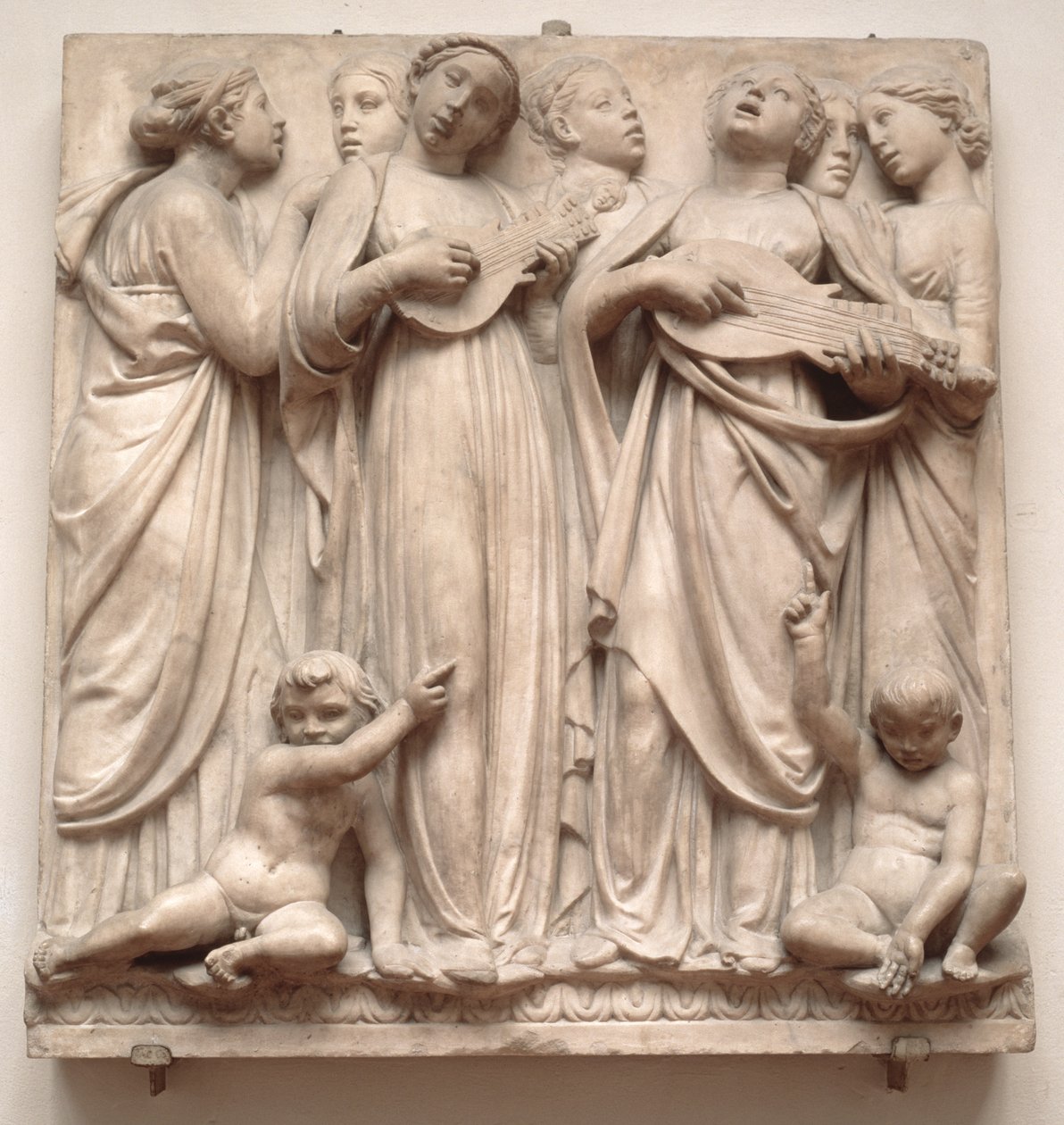 Singende Engel, Relief von der Cantoria, ca. 1432-38 von Luca Della Robbia