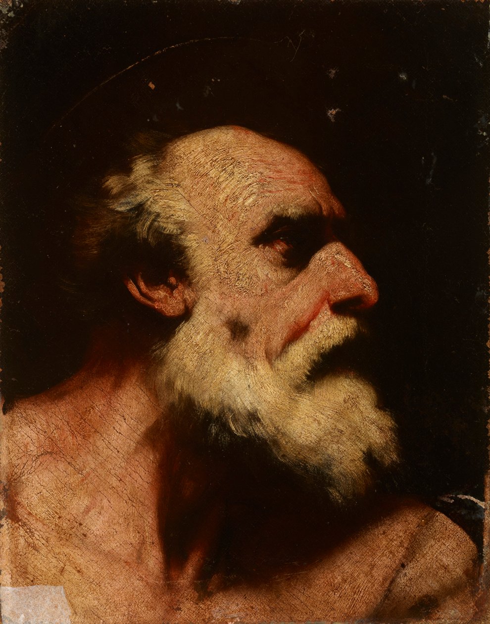 Der heilige Bartholomäus (Detail des Gemäldes) von Luca Giordano