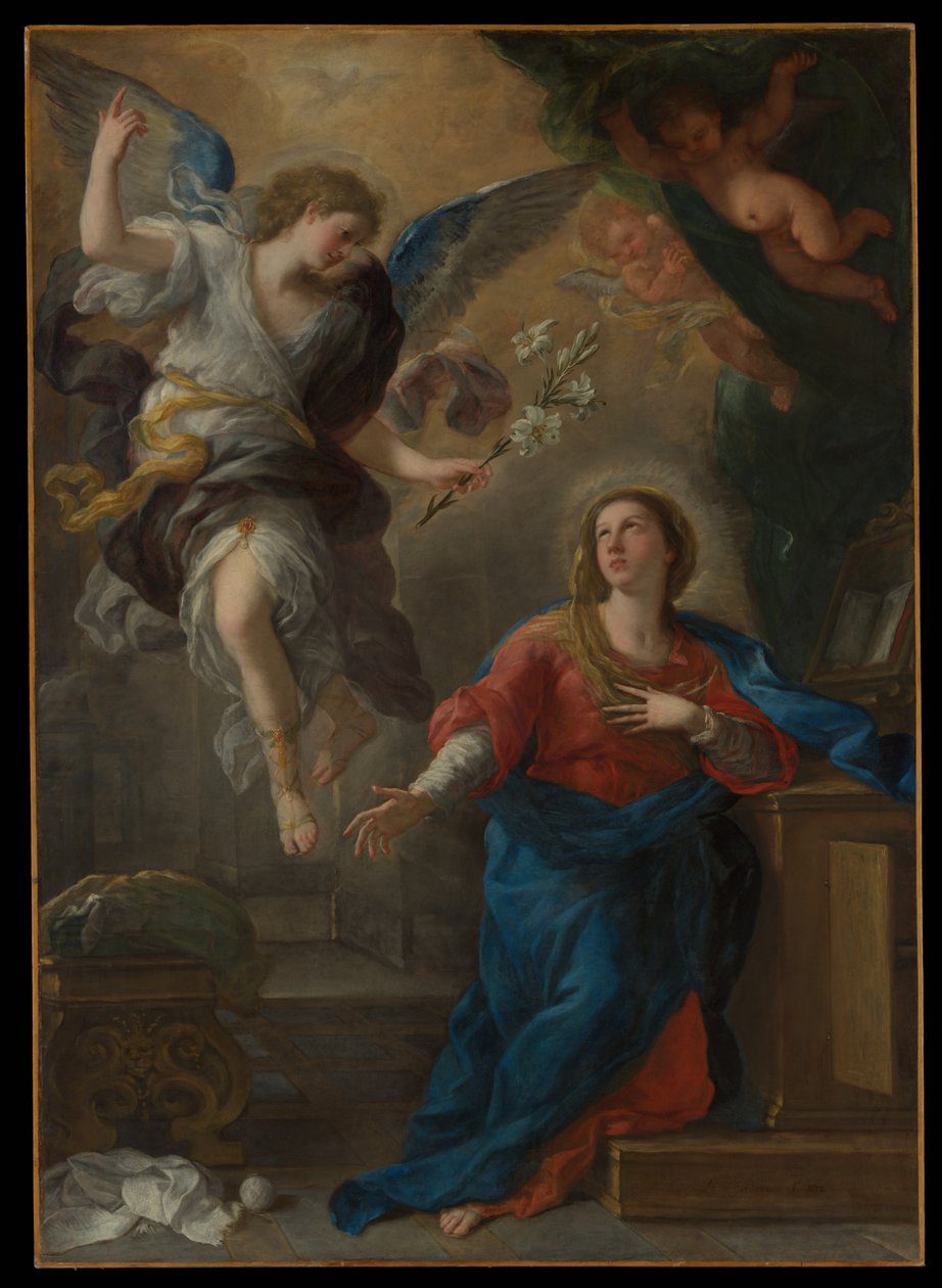 Die Verkündigung von Luca Giordano