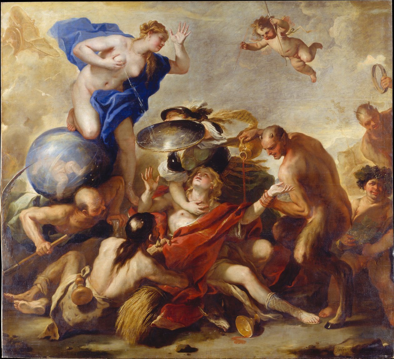 Jugend von den Lastern versucht von Luca Giordano