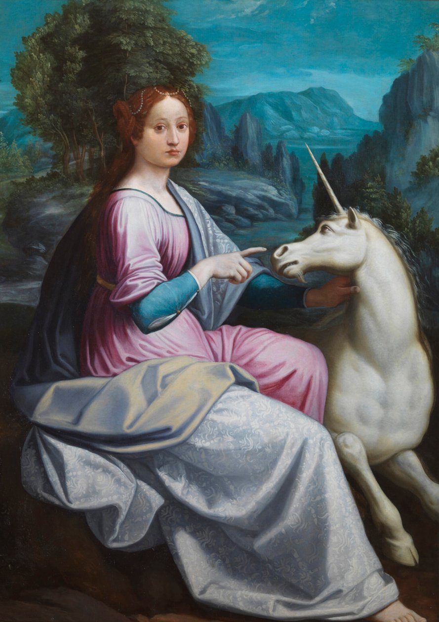Die Dame und das Einhorn von Luca Longhi