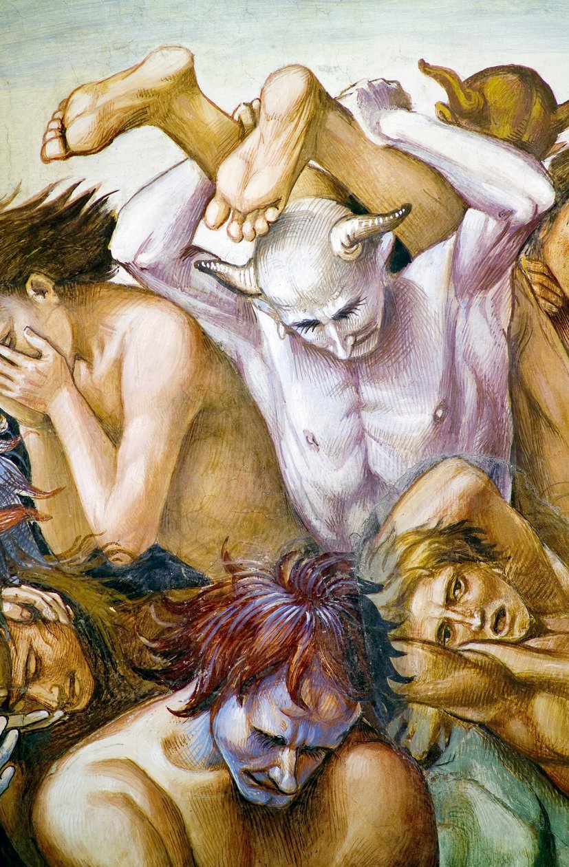 Verdammte in der Hölle, aus dem Freskenzyklus Jüngstes Gericht von Luca Signorelli
