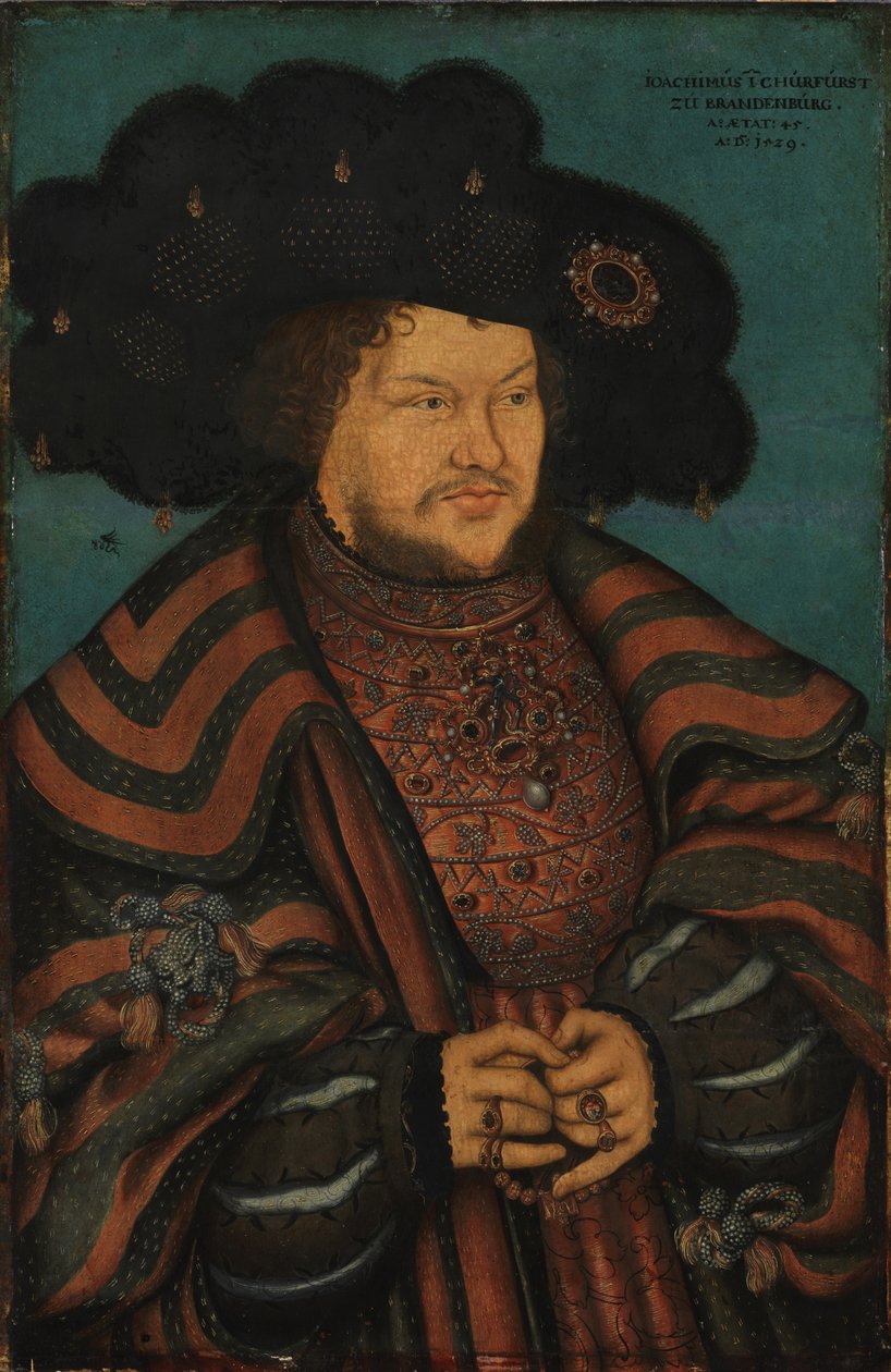 Bildnis des Kurfürsten Joachim I. Nestor von Brandenburg von Lucas Cranach the Elder