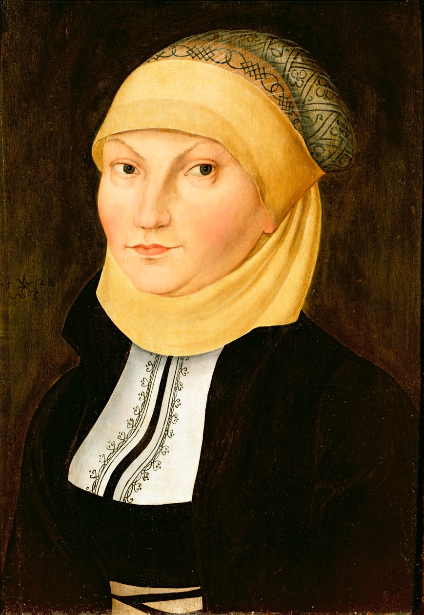 Katharina Luther (geb. von Bora), 1528 von Lucas Cranach the Elder