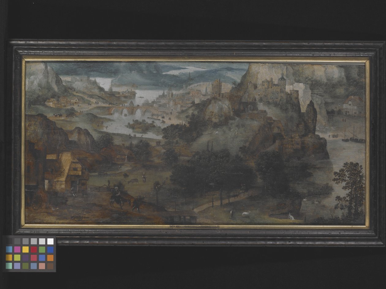 Landschaft mit der Flucht nach Ägypten von Lucas (circle of) Gassel