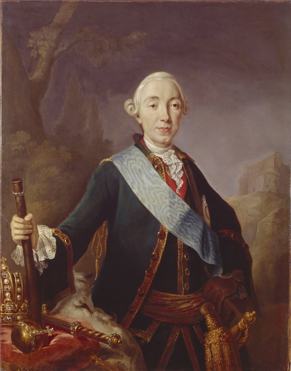 Porträt des Zaren Peter III. von Russland 1728-1762, 1761 von Lucas Conrad Pfandzelt