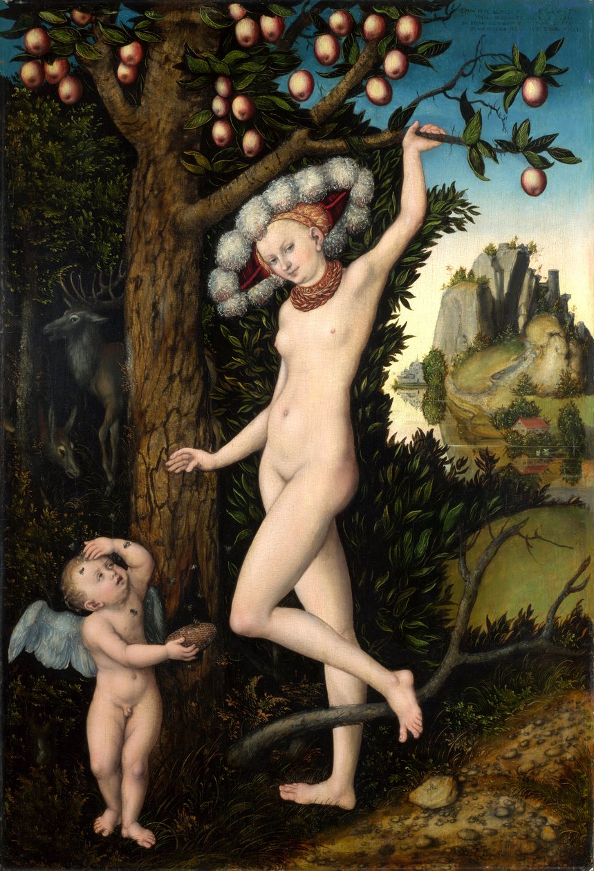 Amor beklagt sich bei Venus von Lucas Cranach the Elder