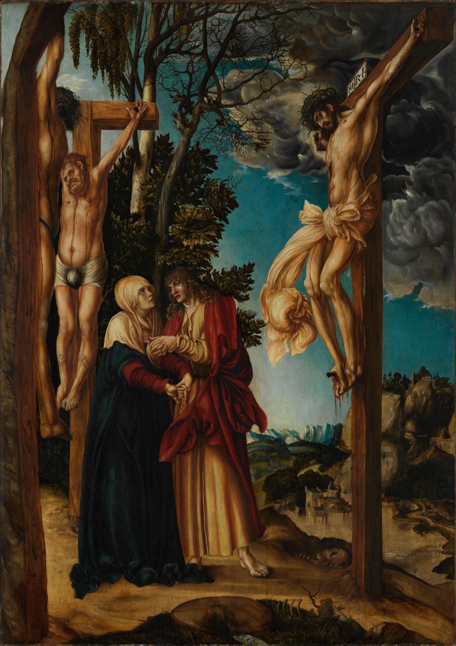 Klage unter dem Kreuz von Lucas Cranach the Elder