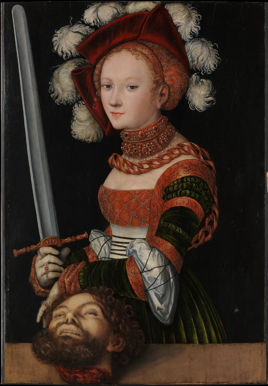 Judith mit dem Haupt des Holofernes von Lucas Cranach the Elder
