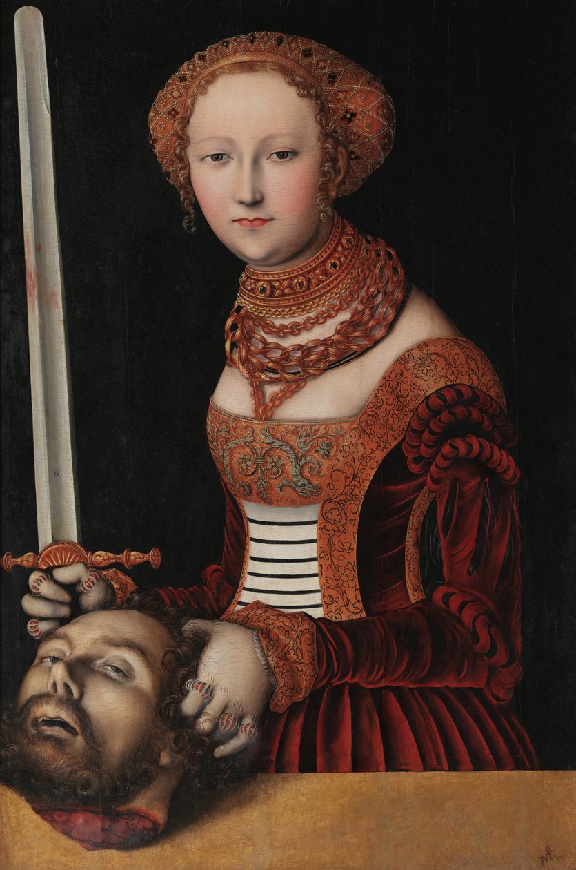 Judith mit dem Haupt des Holofernes von Lucas Cranach the Elder