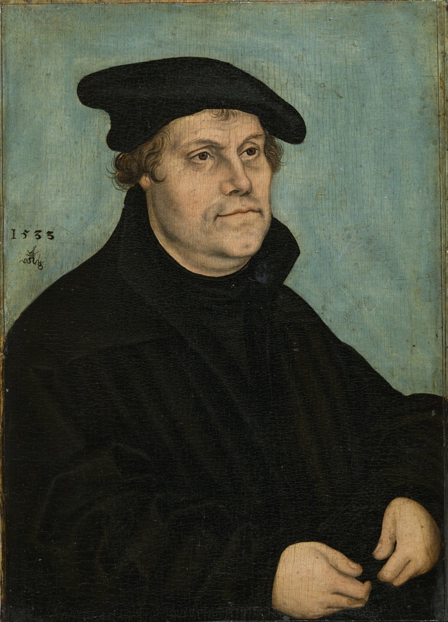 Martin Luther 1483-1546 im Alter von 50 Jahren, 1533 von Lucas Cranach the Elder