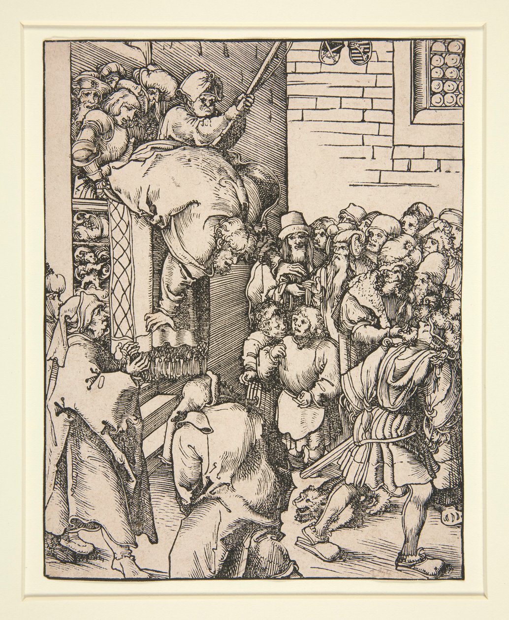 Martyrium des heiligen Jakobus Minor von Lucas Cranach the Elder