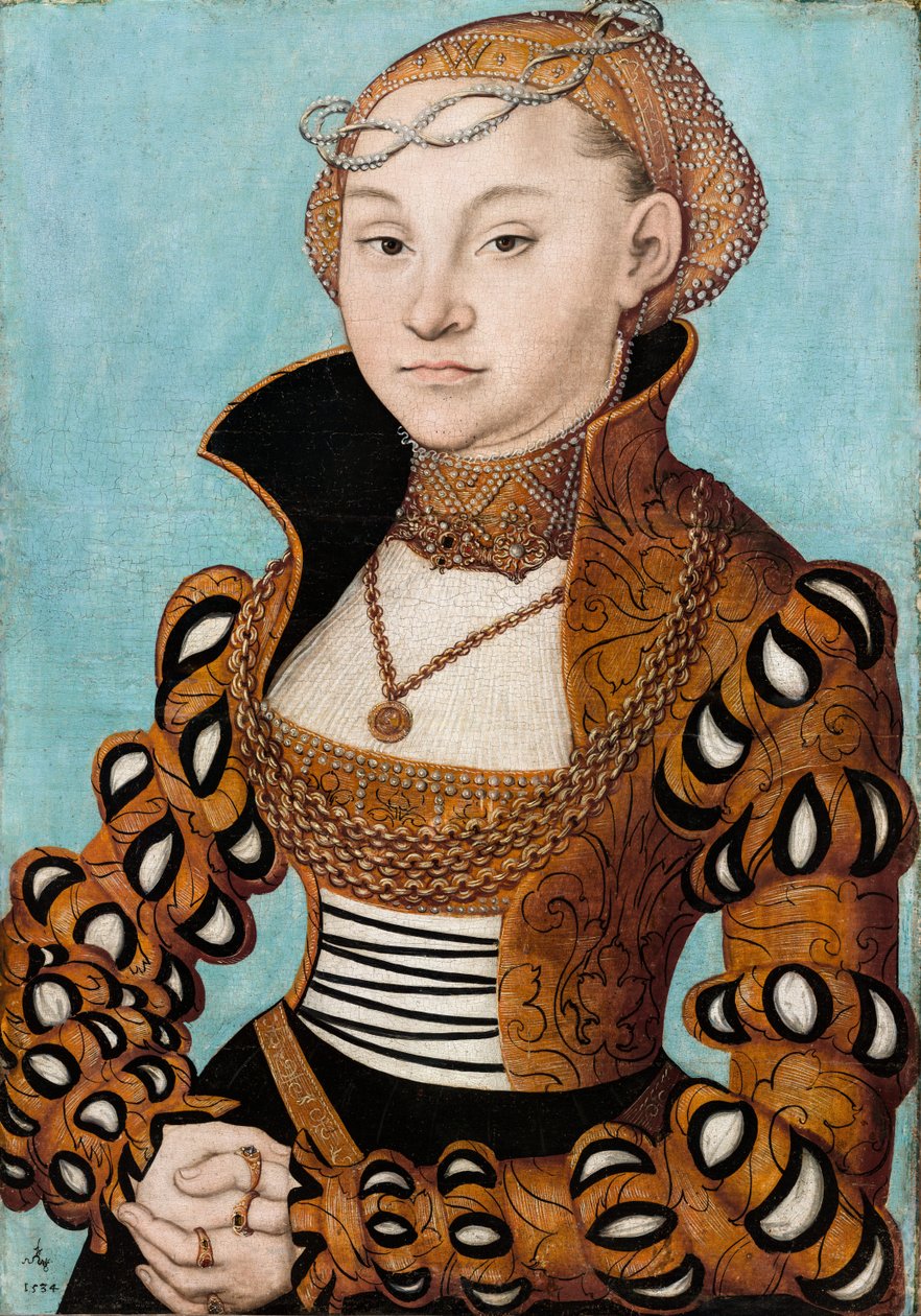 Porträt der Prinzessin Maria von Sachsen von Lucas Cranach the Elder