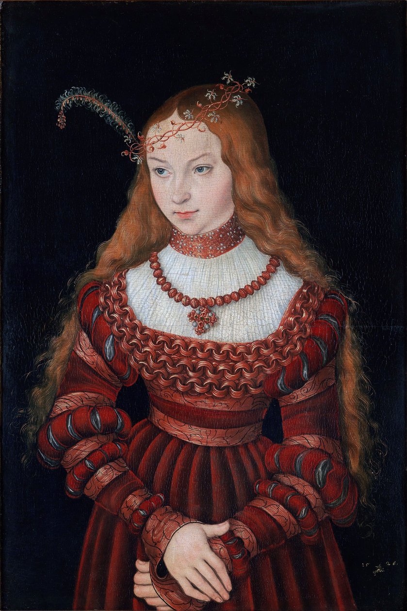 Porträt von Prinzessin Sibylle von Cleve von Lucas Cranach the Elder