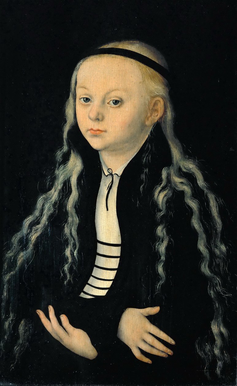 Porträt eines jungen Mädchens (vermutlich ein Porträt von Magdalena Luther) von Lucas Cranach the Elder